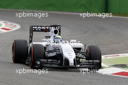Felipe Massa (BRA) Williams FW36. 05.09.2014. Formula 1 World Championship, Rd 13, Italian Grand Prix, Monza, Italy, Practice Day.
