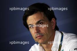 Toto Wolff (GER) Mercedes AMG F1 Shareholder and Executive Director in the FIA Press Conference. 05.09.2014. Formula 1 World Championship, Rd 13, Italian Grand Prix, Monza, Italy, Practice Day.