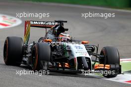 Nico Hulkenberg (GER), Sahara Force India  05.09.2014. Formula 1 World Championship, Rd 13, Italian Grand Prix, Monza, Italy, Practice Day.
