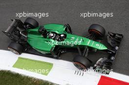 Kamui Kobayashi (JPN) Caterham CT05. 05.09.2014. Formula 1 World Championship, Rd 13, Italian Grand Prix, Monza, Italy, Practice Day.