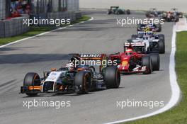 Nico Hulkenberg (GER) Sahara Force India F1 VJM07. 07.09.2014. Formula 1 World Championship, Rd 13, Italian Grand Prix, Monza, Italy, Race Day.