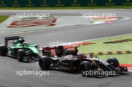 Romain Grosjean (FRA) Lotus F1 E22. 07.09.2014. Formula 1 World Championship, Rd 13, Italian Grand Prix, Monza, Italy, Race Day.