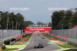 Kamui Kobayashi (JPN) Caterham CT05. 07.09.2014. Formula 1 World Championship, Rd 13, Italian Grand Prix, Monza, Italy, Race Day.