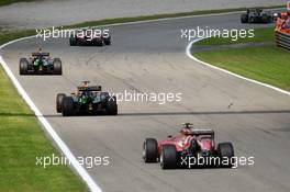 Sergio Perez (MEX) Sahara Force India F1 VJM07 leads Nico Hulkenberg (GER) Sahara Force India F1 VJM07 and Kimi Raikkonen (FIN) Ferrari F14-T. 07.09.2014. Formula 1 World Championship, Rd 13, Italian Grand Prix, Monza, Italy, Race Day.