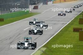 Nico Rosberg (GER) Mercedes AMG F1 W05. 07.09.2014. Formula 1 World Championship, Rd 13, Italian Grand Prix, Monza, Italy, Race Day.