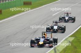 Daniel Ricciardo (AUS) Red Bull Racing RB10. 07.09.2014. Formula 1 World Championship, Rd 13, Italian Grand Prix, Monza, Italy, Race Day.