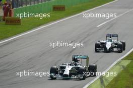 Lewis Hamilton (GBR) Mercedes AMG F1 W05. 07.09.2014. Formula 1 World Championship, Rd 13, Italian Grand Prix, Monza, Italy, Race Day.