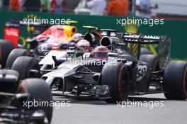 Jenson Button (GBR) McLaren MP4-29. 07.09.2014. Formula 1 World Championship, Rd 13, Italian Grand Prix, Monza, Italy, Race Day.
