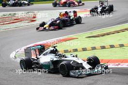 Lewis Hamilton (GBR) Mercedes AMG F1 W05. 07.09.2014. Formula 1 World Championship, Rd 13, Italian Grand Prix, Monza, Italy, Race Day.