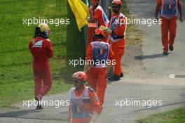 Fernando Alonso (ESP) Ferrari retired from the race. 07.09.2014. Formula 1 World Championship, Rd 13, Italian Grand Prix, Monza, Italy, Race Day.