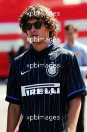Dodo (BRA) Inter Milan Football Player. 06.09.2014. Formula 1 World Championship, Rd 13, Italian Grand Prix, Monza, Italy, Qualifying Day.