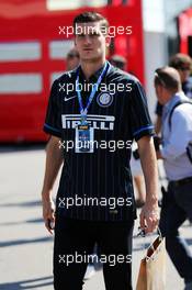 Marco Andreolli (ITA) Inter Milan Football Player. 06.09.2014. Formula 1 World Championship, Rd 13, Italian Grand Prix, Monza, Italy, Qualifying Day.