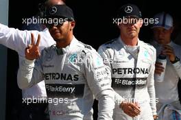 Pole for Lewis Hamilton (GBR) Mercedes AMG F1 W05 2nd for Nico Rosberg (GER) Mercedes AMG F1 W05. 06.09.2014. Formula 1 World Championship, Rd 13, Italian Grand Prix, Monza, Italy, Qualifying Day.