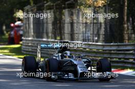 Lewis Hamilton (GBR) Mercedes AMG F1 W05. 06.09.2014. Formula 1 World Championship, Rd 13, Italian Grand Prix, Monza, Italy, Qualifying Day.