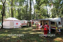 Circuit atmosphere - Red Cross Area. 06.09.2014. Formula 1 World Championship, Rd 13, Italian Grand Prix, Monza, Italy, Qualifying Day.