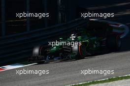 Kamui Kobayashi (JPN) Caterham CT05. 06.09.2014. Formula 1 World Championship, Rd 13, Italian Grand Prix, Monza, Italy, Qualifying Day.