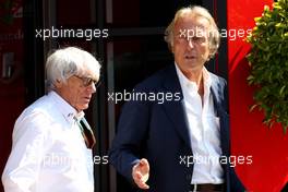 Bernie Ecclestone (GBR) with Luca di Montezemolo (ITA) Ferrari President 06.09.2014. Formula 1 World Championship, Rd 13, Italian Grand Prix, Monza, Italy, Qualifying Day.