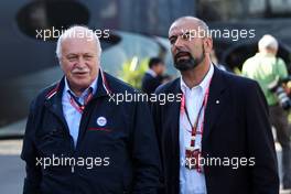 Ivan Capelli (ITA) President of ACI Milano (Right). 06.09.2014. Formula 1 World Championship, Rd 13, Italian Grand Prix, Monza, Italy, Qualifying Day.