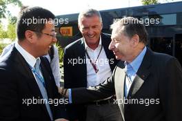 Marcello Lotti (ITA) Former WTCC General Manager (Centre) with Jean Todt (FRA) FIA President (Right). 06.09.2014. Formula 1 World Championship, Rd 13, Italian Grand Prix, Monza, Italy, Qualifying Day.