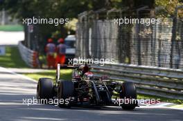Pastor Maldonado (VEN) Lotus F1 E21. 06.09.2014. Formula 1 World Championship, Rd 13, Italian Grand Prix, Monza, Italy, Qualifying Day.