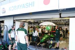Kamui Kobayashi (JPN) Caterham CT05. 06.09.2014. Formula 1 World Championship, Rd 13, Italian Grand Prix, Monza, Italy, Qualifying Day.