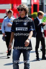 Dodo (BRA) Inter Milan Football Player. 06.09.2014. Formula 1 World Championship, Rd 13, Italian Grand Prix, Monza, Italy, Qualifying Day.