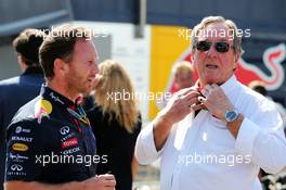 (L to R): Christian Horner (GBR) Red Bull Racing Team Principal with his father Garry Horner (GBR) Arden Team Principal. 06.09.2014. Formula 1 World Championship, Rd 13, Italian Grand Prix, Monza, Italy, Qualifying Day.