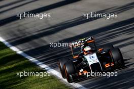 Sergio Perez (MEX), Sahara Force India  06.09.2014. Formula 1 World Championship, Rd 13, Italian Grand Prix, Monza, Italy, Qualifying Day.