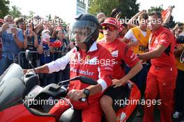 Kimi Raikkonen (FIN) Ferrari. 07.09.2014. Formula 1 World Championship, Rd 13, Italian Grand Prix, Monza, Italy, Race Day.