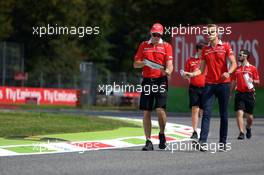 Max Chilton (GBR) Marussia F1 Team walks the circuit. 04.09.2014. Formula 1 World Championship, Rd 13, Italian Grand Prix, Monza, Italy, Preparation Day.