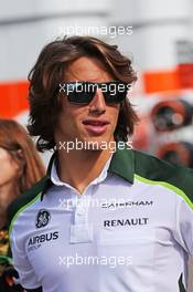 Roberto Merhi (ESP) Caterham F1 Team Test Driver. 04.09.2014. Formula 1 World Championship, Rd 13, Italian Grand Prix, Monza, Italy, Preparation Day.