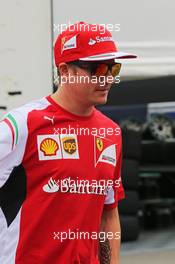 Kimi Raikkonen (FIN) Ferrari. 04.09.2014. Formula 1 World Championship, Rd 13, Italian Grand Prix, Monza, Italy, Preparation Day.