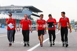 Jules Bianchi (FRA) Marussia F1 Team walks the circuit. 04.09.2014. Formula 1 World Championship, Rd 13, Italian Grand Prix, Monza, Italy, Preparation Day.