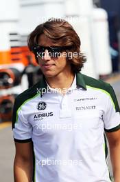 Roberto Merhi (ESP) Caterham F1 Team Test Driver. 04.09.2014. Formula 1 World Championship, Rd 13, Italian Grand Prix, Monza, Italy, Preparation Day.