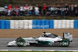 Nico Rosberg (GER) Mercedes AMG F1 W05. 31.01.2014. Formula One Testing, Day Four, Jerez, Spain.