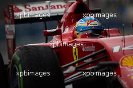 Fernando Alonso (ESP) Ferrari F14-T. 31.01.2014. Formula One Testing, Day Four, Jerez, Spain.