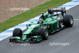 Kamui Kobayashi (JPN), Caterham F1 Team  31.01.2014. Formula One Testing, Day Four, Jerez, Spain.