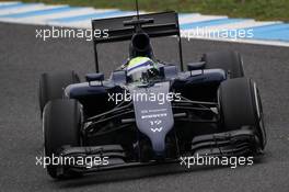 Felipe Massa (BRA) Williams FW36. 31.01.2014. Formula One Testing, Day Four, Jerez, Spain.