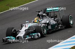 Lewis Hamilton (GBR) Mercedes AMG F1 W05. 31.01.2014. Formula One Testing, Day Four, Jerez, Spain.