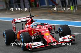 Fernando Alonso (ESP) Ferrari F14-T. 31.01.2014. Formula One Testing, Day Four, Jerez, Spain.