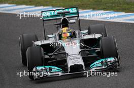 Lewis Hamilton (GBR) Mercedes AMG F1 W05. 31.01.2014. Formula One Testing, Day Four, Jerez, Spain.