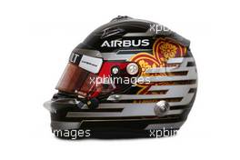 The helmet of Kamui Kobayashi (JPN) Caterham. 31.01.2014. Formula One Testing, Day Four, Jerez, Spain.