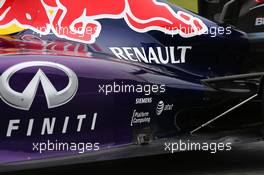 Red Bull Racing RB10 sidepod with a modification believed to help with cooling. 31.01.2014. Formula One Testing, Day Four, Jerez, Spain.