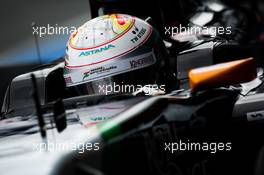 Daniel Juncadella (ESP) Sahara Force India F1 VJM07 Test and Reserve Driver. 31.01.2014. Formula One Testing, Day Four, Jerez, Spain.