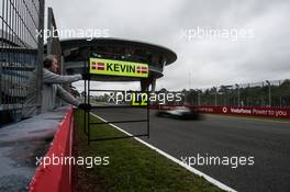 Pit board for Kevin Magnussen (DEN) McLaren MP4-29. 31.01.2014. Formula One Testing, Day Four, Jerez, Spain.