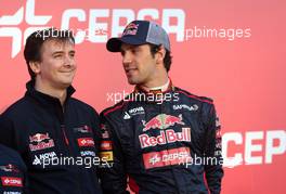 James key (GBR), Technical Director, Scuderia Toro Rosso and Jean-Eric Vergne (FRA), Scuderia Toro Rosso   27.01.2014. Formula One Testing, Preparations, Jerez, Spain.