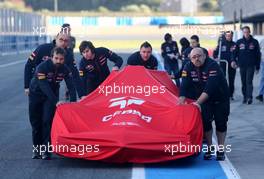 The new Scuderia Toro Rosso STR9 is unveiled 27.01.2014. Formula One Testing, Preparations, Jerez, Spain.
