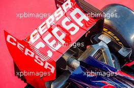 Scuderia Toro Rosso STR9 rear wing detail. 27.01.2014. Formula One Testing, Preparations, Jerez, Spain.