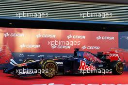 The new Scuderia Toro Rosso STR9 is unveiled. 27.01.2014. Formula One Testing, Preparations, Jerez, Spain.