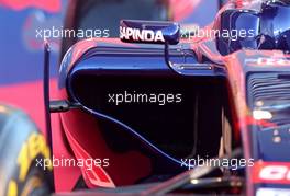 The new Scuderia Toro Rosso STR9 is unveiled, sidepod 27.01.2014. Formula One Testing, Preparations, Jerez, Spain.